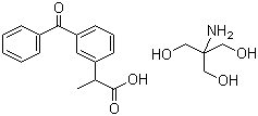 structure of CAS# 156604-79-4, Dexketoprofen trometamol