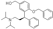 structure of CAS# 156755-37-2, 3-[(1R)-3-[Bis(1-methylethyl)amino]-1-phenylpropyl]-4-(phenylmethoxy)benzenemethanol