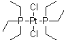 structure of CAS# 15692-07-6, cis-Bis(triethylphosphine)platinum dichloride