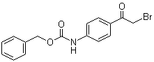 structure of CAS# 157014-41-0, [4-(Bromoacetyl)phenyl]carbamic acid phenylmethyl ester