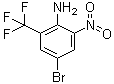 structure of CAS# 157026-18-1, 4-Bromo-2-nitro-6-(trifluoromethyl)benzenamine