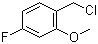 CAS # 157068-04-7, 2-Methoxy-4-fluorobenzyl chloride