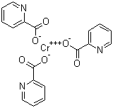 2-吡啶甲酸铬分子结构 (CAS 15713-60-7)