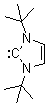 structure of CAS# 157197-53-0, 1,3-Di-tert-butylimidazolin-2-ylidene