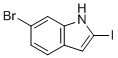structure of CAS# 1572177-89-9, 6-bromo-2-iodo-1H-indole