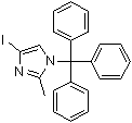 structure of CAS# 157255-72-6, 4-Iodo-2-methyl-1-(triphenylmethyl)-1H-imidazole