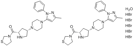 structure of CAS# 1572583-29-9, Teneligliptin Hydrobromide Hydrate