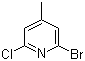 2-Bromo-6-chloro-4-methylpyridine molecular structure (CAS 157329-89-0)