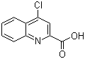 structure of CAS# 15733-82-1, 4-Chloro-2-quinolinecarboxylic acid