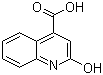 structure of CAS# 15733-89-8, 2-Hydroxy-4-quinolincarboxylic acid