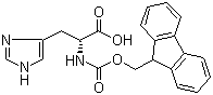 structure of CAS# 157355-79-8, Fmoc-D-histidine