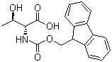 N-[(9H-芴-9-基甲氧基)羰基]-D-苏氨酸分子结构 (CAS 157355-81-2)