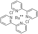 Bis(2,2'-bipyridine)dichlororuthenium molecular structure (CAS 15746-57-3)