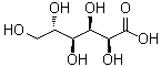 L-Gluconic acid molecular structure (CAS 157663-13-3)