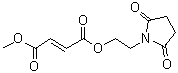 structure of CAS# 1577222-14-0, 2-(2,5-Dioxopyrrolidin-1-yl)ethyl methyl fumarate