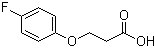 structure of CAS# 1579-78-8, 3-(4-Fluorophenoxy)propionic acid