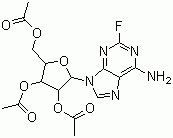 2-氟-2',3',5'-三氧乙酰基腺苷分子结构 (CAS 15811-32-2)