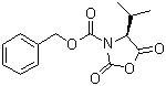 structure of CAS# 158257-41-1, (S)-3-苄氧羰基-4-异丙基-2,5-恶唑烷二酮