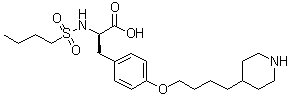 CAS 登录号：158808-86-7, N-(丁基磺酰基)-O-[4-(4-哌啶基)丁基]-D-酪氨酸