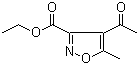 structure of CAS# 15911-11-2, 4-乙酰基-5-甲基异恶唑-3-甲酸乙酯