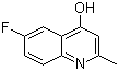 6-氟-2-甲基-4-羟基喹啉分子结构 (CAS 15912-68-2)