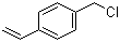 structure of CAS# 1592-20-7, 4-Vinylbenzyl chloride