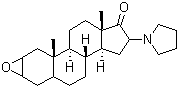 CAS 登录号：159325-45-8, 2,3-环氧-16-(1-吡咯烷基)雄甾-17-酮