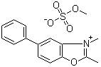 structure of CAS# 159505-46-1, 2,3-Dimethyl-5-phenylbenzoxazolium methyl sulfate