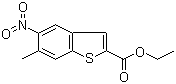 CAS 登录号：159730-73-1, 6-甲基-5-硝基苯并噻吩-2-甲酸乙酯