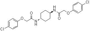 structure of CAS# 1597403-47-8, N,N'-trans-1,4-Cyclohexanediylbis[2-(4-chlorophenoxy)acetamide]