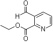 structure of CAS# 159755-62-1, 3-Formyl-2-pyridinecarboxylic acid ethyl ester