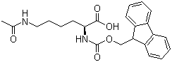 structure of CAS# 159766-56-0, Fmoc-N'-Acetyl-L-lysine