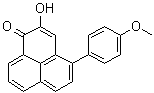 structure of CAS# 159853-36-8, 2-Hydroxy-4-(4-methoxyphenyl)-1H-phenalen-1-one