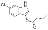 structure of CAS# 159954-34-4, 6-Chloro-3-indoxyl butyrate