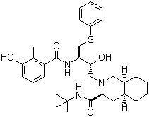 structure of CAS# 159989-64-7, 奈非那韦