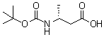structure of CAS# 159991-23-8, (R)-3-(tert-Butoxycarbonylamino)butanoic acid