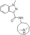 N-(3-endo)-9-Azabicyclo[3.3.1]non-3-yl-1-methyl-1H-indazole-3-carboxamide molecular structure (CAS 160177-67-3)