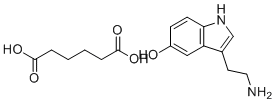 structure of CAS# 16031-83-7, Serotonin adipinate