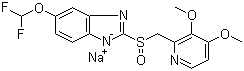 structure of CAS# 160488-53-9, (S)-(-)-Pantoprazole sodium