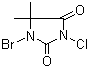 溴氯海因分子结构 (CAS 16079-88-2)