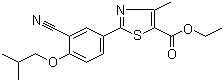 Ethyl 2-(3-cyano-4-isobutoxyphenyl)-4-methyl-5-thiazolecarboxylate molecular structure (CAS 160844-75-7)