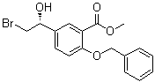 CAS # 160889-18-9, Methyl 2-(benzyloxy)-5-[(1R)-2-bromo-1-hydroxyethyl]benzoate, Methyl (R)-5-(2-bromo-1-hydroxyethyl)-2-(phenylmethoxy)benzoate