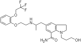 Silodosin molecular structure (CAS 160970-64-9)
