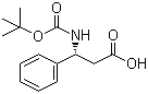 structure of CAS# 161024-80-2, (R)-N-Boc-3-Amino-3-phenylpropanoic acid