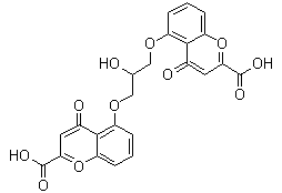 structure of CAS# 16110-51-3, Cromoglicic acid