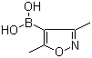 3,5-Dimethylisoxazole-4-boronic acid molecular structure (CAS 16114-47-9)