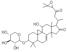 升麻酮醇-3-O-alpha-L-阿拉伯糖苷分子结构 (CAS 161207-05-2)