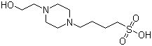 structure of CAS# 161308-36-7, N-(2-Hydroxyethyl)piperazine-N'-(4-butanesulfonic acid)