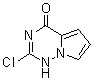 2-Chloropyrrolo[2,1-f][1,2,4]triazin-4(1H)-one molecular structure (CAS 1613751-69-1)