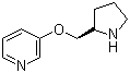 structure of CAS# 161416-94-0, 3-[(2R)-2-Pyrrolidinylmethoxy]pyridine